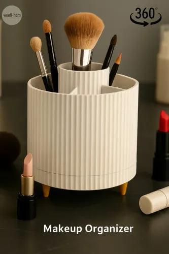 Porta pincél giratório feito em 3D