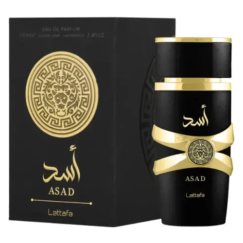 Perfume Árabe Lattafa Asad Black EDP Maculino 100ml Original Não Réplica