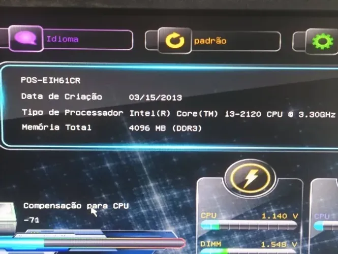 Torro kit placa 1155 com i3 segunda geração e 4 gigas ram ddr3 revisada por 150 reais vist