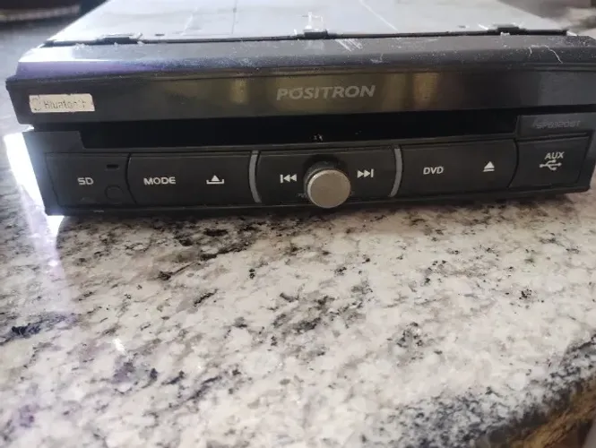Dvd pósitron tela retrátil+ tela adicional para banco 