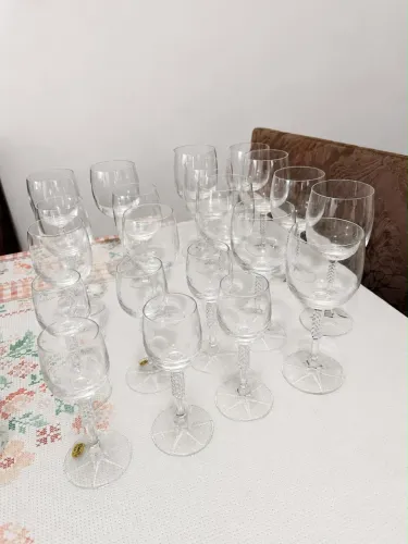 Jogo taças de cristal (22 peças)