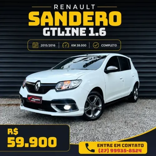 Renault Sandero GT Line Hi-power 1.6 8V 5P 2016