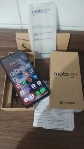 Moto G35 Completo 256 Gigas Com Nota fiscal e garantia