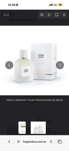 Perfume Wepink Cedre Raffi