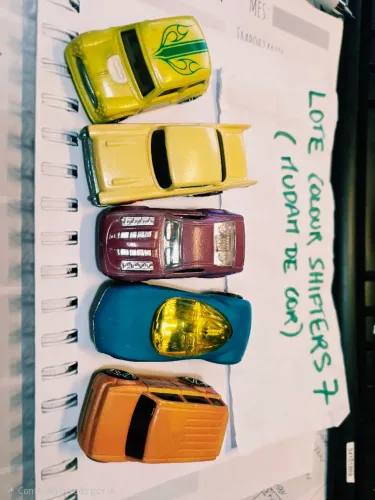 Lote Carrinhos Hotwheels Colour Shifters (mudam de cor)