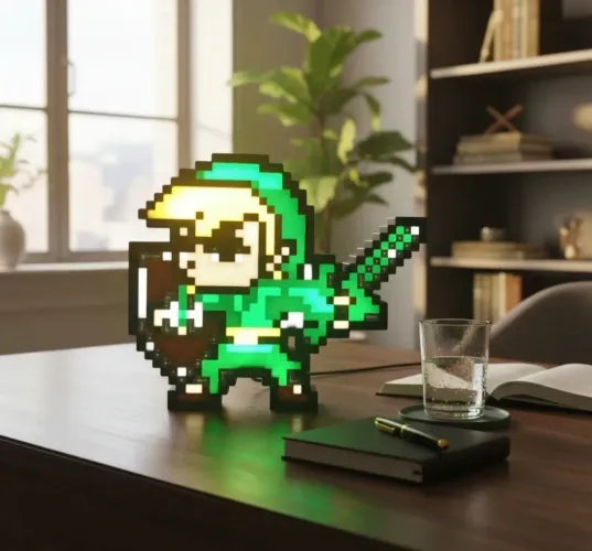 Luminária pixel art Zelda Wind waker