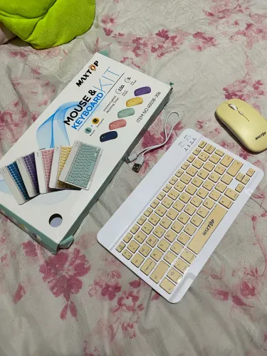 Teclado e mouse Bluetooth sem fio novo