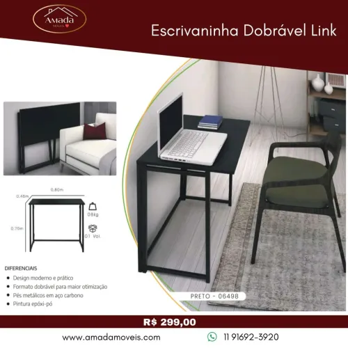 Escrivaninha Dobrável Link - à pronta entrega 