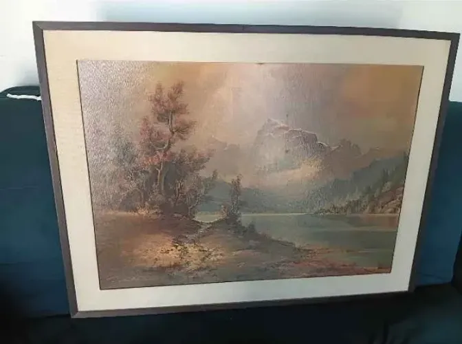 Quadro paisagem 0,82 X 0,62cm