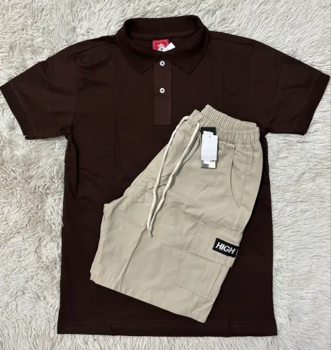 Kit M Camisa Polo e Bermuda Cargo