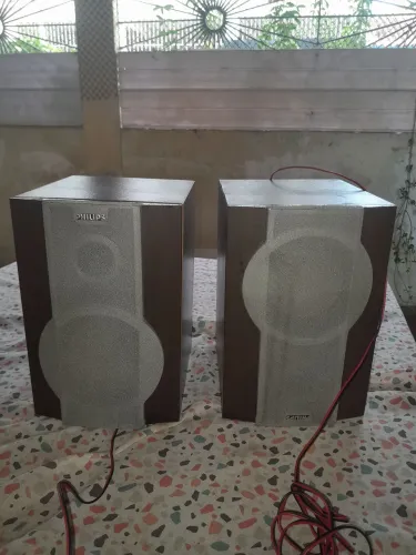 Mini Caixas de som Philips antiga pequena