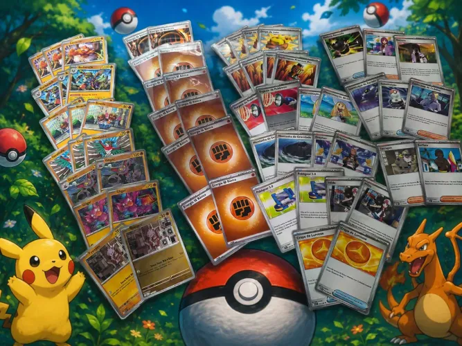 Deck pokémon nível 1 pronto para jogar 