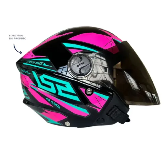 Capacete aberto personalizado