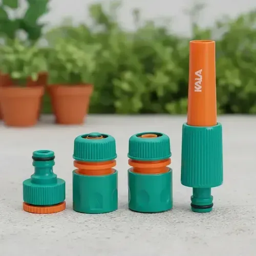 Kit De Esguicho E Conexões Para Mangueira Com 4 Peç Kala