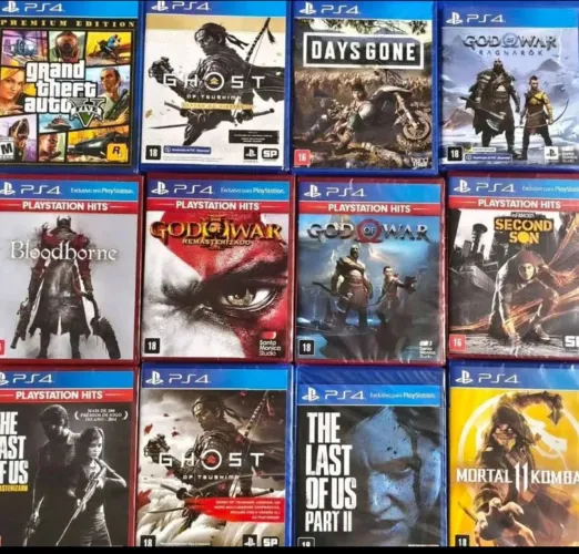 Jogos ps4 ps5 lacrados e usados