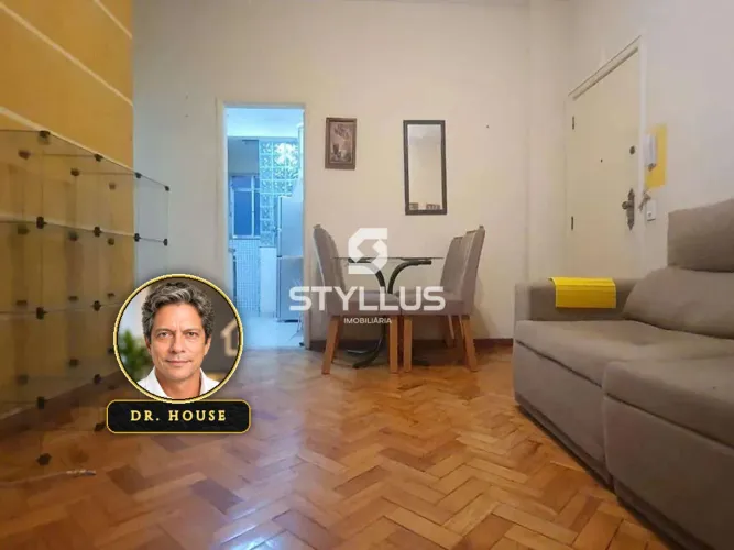 Apartamento com 1 Quarto e 2 Banheiros no Rocha! M68H