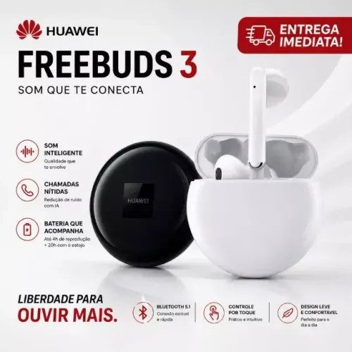 Fone De Ouvido Bluetooth Huawei Freebuds3