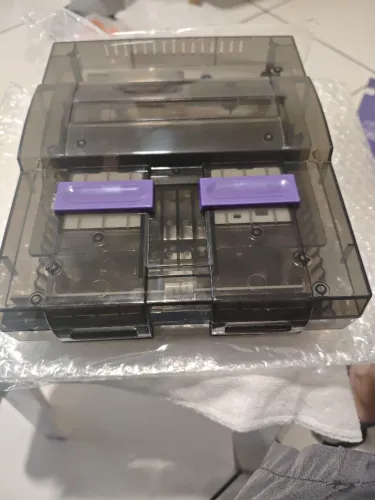Super Nintendo Transparent Black