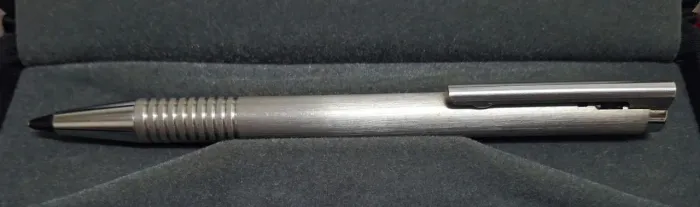 Lapiseira Lamy Logo Aço Escovado 0.5mm Antiga Legítima