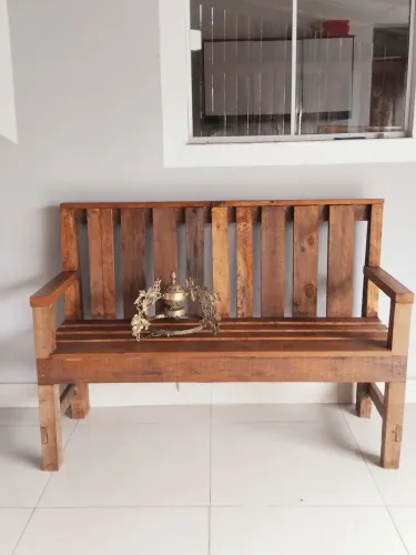 VENDO BANCO DE MADEIRA, RÚSTICO ESTILO "NAMORADEIRA" A PARTIR DE 250 A 350 BARATO!!