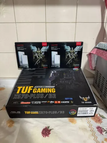 Kit Ryzen 5700x placa mãe x570 tuf 16gb ddr4 Asgard