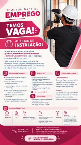 Auxiliar de Instalação