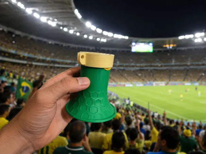 Vuvuzela Pocket 3D - Faça Barulho em Jogos, Eventos e Festas