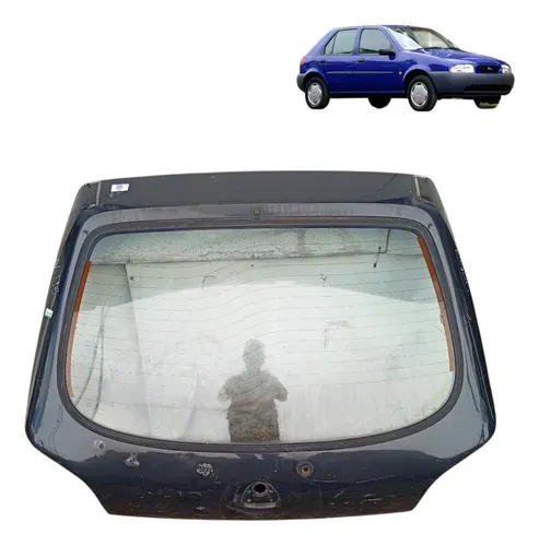 Tampa Traseira Porta Malas Ford Fiesta Endurance 1997 2000 Preto