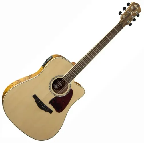 Kit Violão Hofma Folk Elétrico HMD-275-NT Natural Cutway