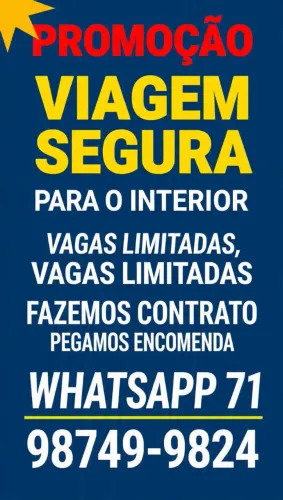 Fazemos viagem pegamos contrato de empresa pegar trabalho viagem conosco