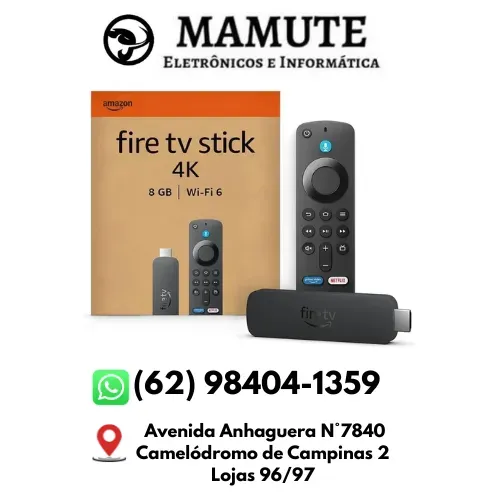 Fire TV Stick 4K com Controle Remoto por Voz com Alexa Smart TV