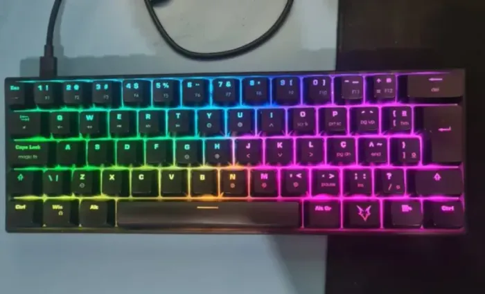 Teclado Husky Blizzard Preto Switch Red Gateron