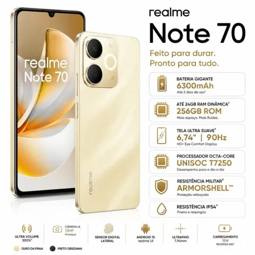 Celular Realme note70,256g 12Ram, ENTREGO