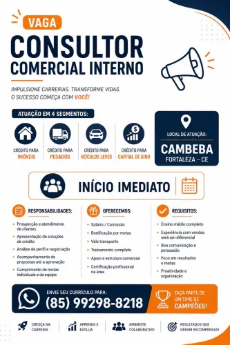 Vaga para vendedor