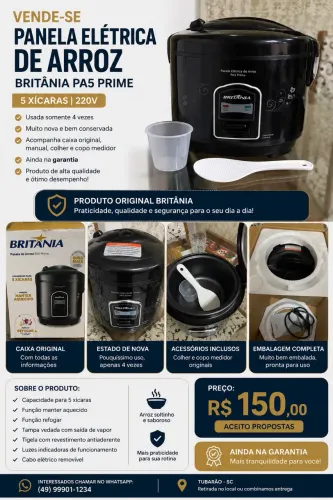 Panela arroz elétrica