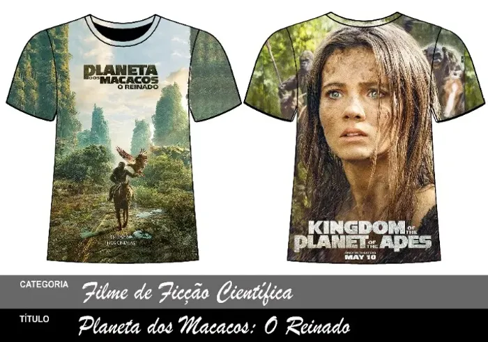 Camisa PLANETA DOS MACACOS: O REINADO