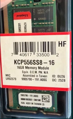 DDR5 32GB (2x16GB)   Kingston SO-DIMM 5600MHz - Notebook NOVAS LACRADAS