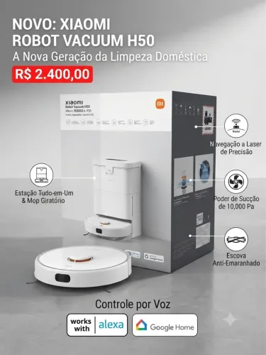 Robô aspirador com auto limpeza Xiomi 50