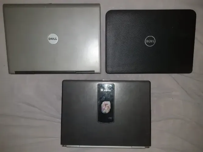 Lote 3 Notebooks Sucata (Dell e Itautec) - Para Retirada de Peças 
