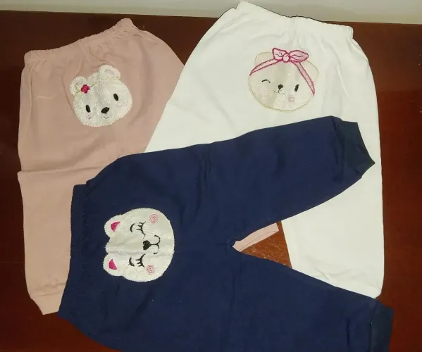 Trio de Calças de bebê - feminino