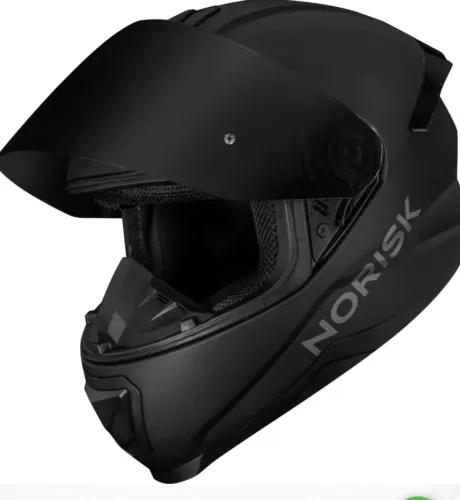 CAPACETE NORISK RAZOR SOLID EDITION PRETO FOSCO