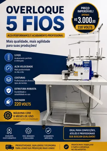 Cinco fios novíssima