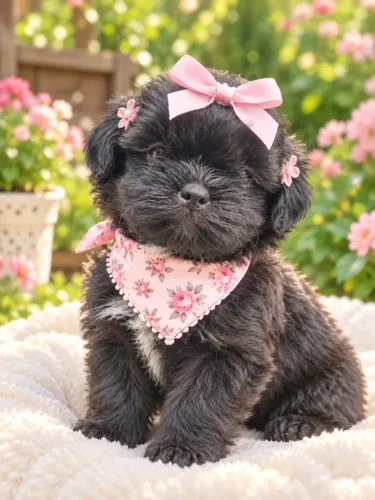 Pra você e sua família shih tzu fêmea black