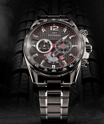 Relógio Technos Masculino Ts Carbon Grafite