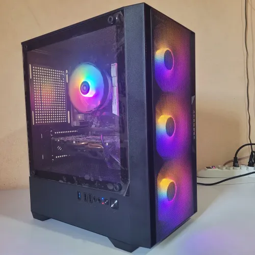 PC Gamer RX 570 com 16GB RAM 500GB SSD Fontes 450W 80 Plus PFC Ativo Xeon 1230v2 (i7-3770)