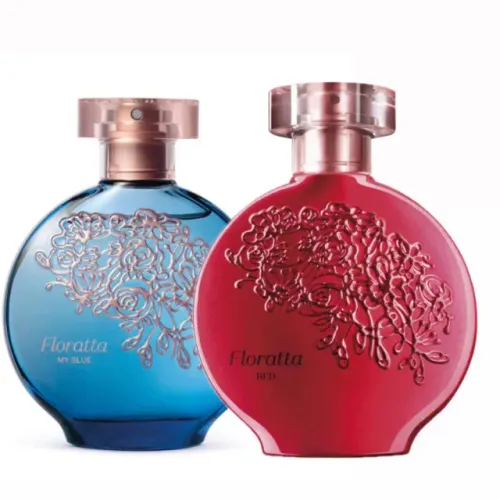 Kit Floratta: Floratta My Blue Desodorante Colônia 75ml + Floratta Red Desodorante Colônia