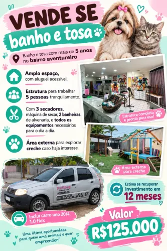 Vendo banho e tosa