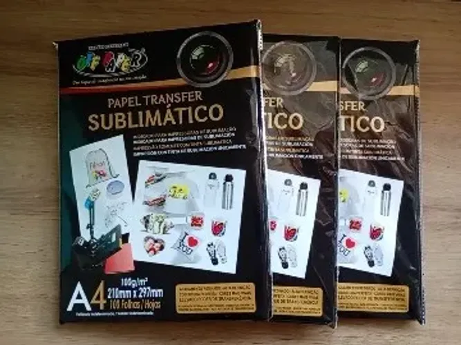 3 pacotes de folhas sublimaticas 