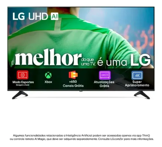 Smart TV LG AI 65" - 4K UHD ?7 AI Processor 4K Gen8 webOS 25-65UA7500PSA - Nova - Pronta E