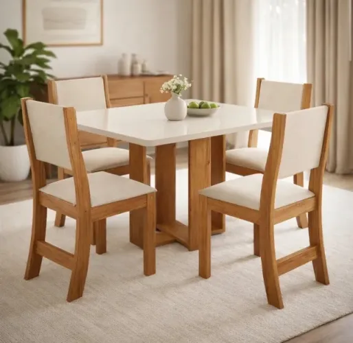 Conjunto de Jantar Altavilla 4 Lugares